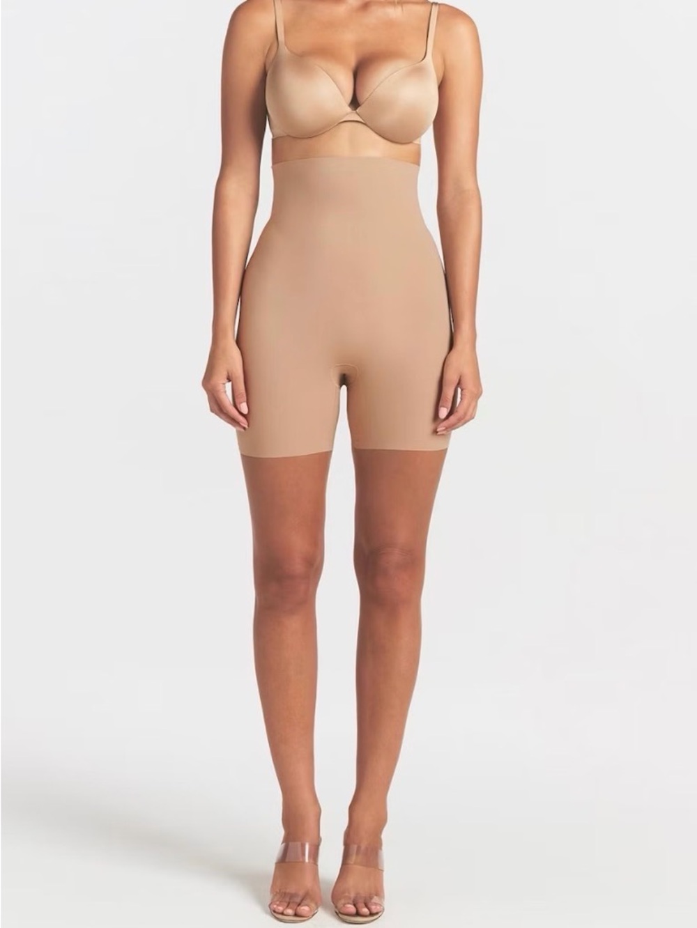 Skims High-Waist Shaping Shorts - Nude